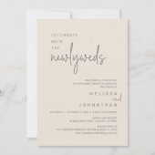 Invitation Célébrez Avec Les Nouveaux Mariés, Dîner Mariage (Devant)