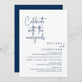 Invitation Célébrez Avec Les Nouveaux Mariés, Mariage Elopeme (Devant / Derrière)