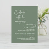 Invitation Célébrez Avec Les Nouveaux Mariés, Mariage Elopeme (Debout devant)