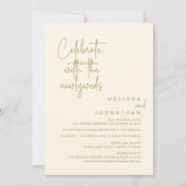 Invitation Célébrez Avec Les Nouveaux Mariés, Mariage Elopeme (Devant)