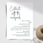 Invitation Célébrez Avec Les Nouveaux Mariés, Mariage Elopeme