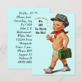 Invitation Célébrez avec l'invitation de la fête de retraite (Devant / Derrière)