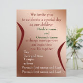 Invitation Célébrez avec nous (Debout devant)