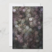 Invitation Célébrez avec nous ! Bokeh grunge écriture manuscr (Dos)