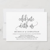 Invitation Célébrez avec nous, Célébration de mariage en inti (Devant)