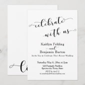 Invitation Célébrez avec nous Célébration post-mariage (Devant / Derrière)