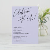 Invitation Célébrez avec nous ! Cortège de mariage moderne au (Debout devant)