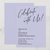 Invitation Célébrez avec nous ! Cortège de mariage moderne au (Devant / Derrière)