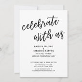 Invitation "Célébrez avec nous" Décontractée fête de mariage  (Devant)