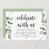 Invitation Célébrez avec nous, Dîner de répétition de mariage (Devant / Derrière)