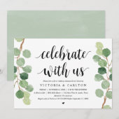 Invitation Célébrez avec nous, Dîner de répétition de mariage (Devant / Derrière)