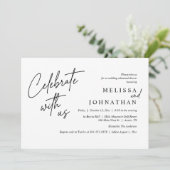 Invitation Célébrez avec nous, Dîner de répétition Mariage mo (Debout devant)