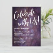 Invitation Célébrez avec nous ! Écriture manuscrite avec Boke (Debout devant)