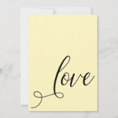 Invitation Célébrez avec nous Élégant Jaune Réception uniquem (Dos)