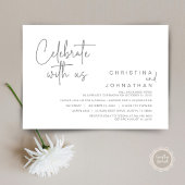 Invitation Célébrez avec nous, Fête de Fuite de Noces Après-M