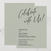 Invitation Célébrez avec nous ! Fête élégante et moderne au v (Devant / Derrière)