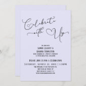 Invitation Célébrez avec nous Jolie Réception Lavender Seulem (Devant / Derrière)