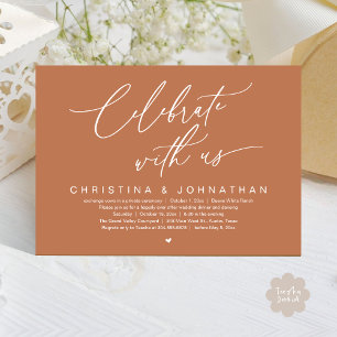 Invitation Célébrez Avec Nous Mariage Elopement Diner Party