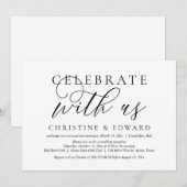 Invitation Célébrez avec nous, Mariage Fuite de Cérémonie (Devant / Derrière)