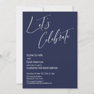 Invitation Célébrez avec nous ! Mariage Moderne dans les Tons