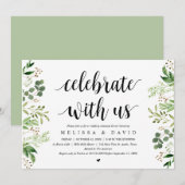 Invitation Célébrez avec nous, Mercredi de Feuillage Dîner de (Devant / Derrière)