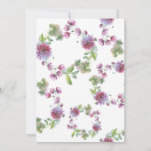 Invitation Célébrez avec nous Réception de fleurs sauvages à (Dos)