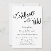 Invitation Célébrez avec nous Réception de mariage Confettis  (Devant)