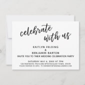 Invitation "Célébrez avec nous" - Réception de mariage Décont (Devant)