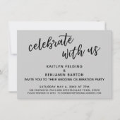 Invitation Célébrez avec nous Réception de mariage Décontract (Devant)
