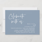 Invitation Célébrez avec nous Réception de mariage moderne (Devant)