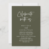 Invitation Célébrez avec nous, Réception de mariage moderne (Devant)
