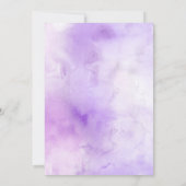 Invitation Célébrez avec nous Réception Eau-forte Violette un (Dos)