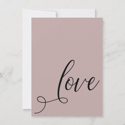 Invitation Célébrez avec nous Réception Élégante Rose Poussié (Dos)