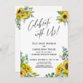 Invitation Célébrez avec nous ! Réception Eucalyptus Tourneso (Devant / Derrière)