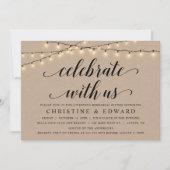 Invitation Célébrez avec nous, Répétition Mariage, Kraft (Devant)