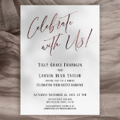 Invitation Célébrez avec nous ! Rose Gold Mariage