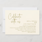 Invitation Célébrez avec nous, Wedding Réception Cash Bar (Devant)