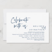 Invitation Célébrez avec nous, Wedding Réception Cash Bar (Devant)