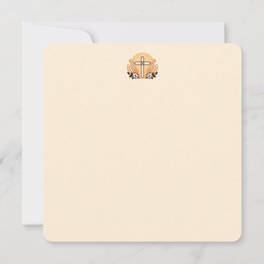 Invitation Célébrez la foi avec la récolte – Art inspirant (Dos)