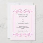 Invitation Célébrez la future mariée (Devant)