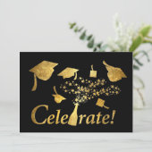 Invitation Célébrez la graduation ! (Debout devant)