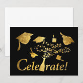Invitation Célébrez la graduation ! (Devant / Derrière)