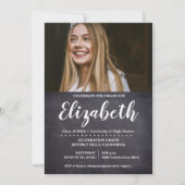 Invitation Célébrez la graduation du tableau de bord photo de (Devant)