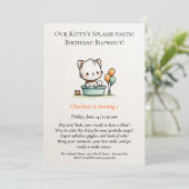 Invitation Célébrez la journée spéciale de votre petit avec n (Debout devant)