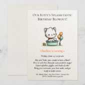 Invitation Célébrez la journée spéciale de votre petit avec n (Devant / Derrière)