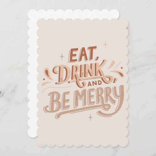 Invitation "Célébrez la magie de Noël avec nous !" (Devant / Derrière)