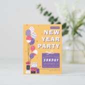 Invitation Célébrez la nouvelle année en beauté (Debout devant)