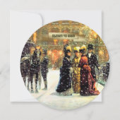 Invitation Célébrez la saison. Fête de l'Art vintage (Devant)