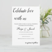 Invitation Célébrez l'amour avec nous Mariage Décontracté min (Debout devant)