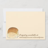 Invitation Célébrez le pain dans le four Nouvelle douche bébé (Dos)